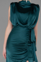 Abendkleid Lang Satin Smaragdgrün ABU2133