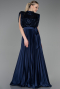 Abendkleid Lang Marineblau ABU3326
