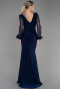 Abendkleid Lang Marineblau ABU3008