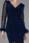 Abendkleid Lang Marineblau ABU3008