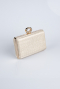 Abendtasche Laserschnitt Gold SH830