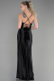 Schwarz Abschlusskleid Lang ABU3247