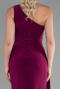 Pflaume Abendkleid Lang ABU2964