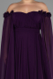 Kleider in Großen Größen Lang Chiffon Violette ABU3464