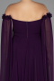 Kleider in Großen Größen Lang Chiffon Violette ABU3464