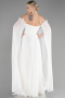 Standesamtkleid Lang Chiffon Weiß ABU3462