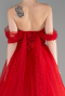Designer Abendkleid Lang Rot ABU3599