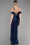 Abendkleid Lang Marineblau ABU3611