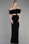 Abendkleid Lang Schwarz ABU3602