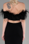 Abendkleid Lang Schwarz ABU3602
