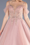Designer Abendkleid Lang Puder ABU3663