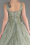 Designer Abendkleid Lang Minzgrün ABU3745