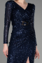 Partykleid Midi Marineblau ABK1808