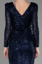 Partykleid Midi Marineblau ABK1808