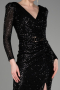 Partykleid Midi Schwarz ABK1808