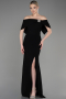 Abendkleid Lang Schwarz ABU3775