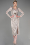 Partykleid Midi Nerzbraun ABK1808