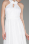 Weiß Abschlusskleid Lang ABU3252
