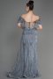 Abendkleid Lang Silber ABU2706