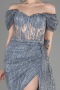 Abendkleid Lang Silber ABU2706