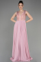 Abendkleid Lang Chiffon Puder ABU3856