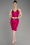 Partykleid Kurz Fuchsie ABK2078