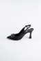 Stiletto Laserschnitt Schwarz MJL5164