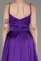 Violette Abendkleid Satin Lang ABU1601