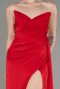 Abschlusskleid Lang Chiffon Rot ABU3947