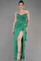 Abschlusskleid Lang Chiffon Grün ABU3947