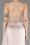Abendkleid Lang Satin Beige ABU3875
