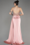 Abendkleid Lang Satin Puder ABU3875