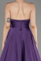 Abschlusskleid Lang Satin Flieder ABU3965