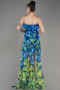Abendkleid Lang Sächsischblau ABU3975
