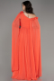 Abendkleid Lang Chiffon Orange ABU4001