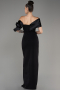 Abendkleid Lang Schwarz ABU4024
