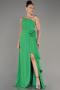 Grün Abendkleid Chiffon Lang ABU6138
