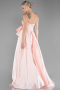 Puder Abendkleid Satin Lang ABU3674