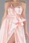 Puder Abendkleid Satin Lang ABU3674