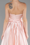 Puder Abendkleid Satin Lang ABU3674
