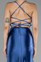 Abschlusskleid Lang Satin Indigo ABU2800