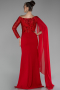 Rot Abendkleid Lang ABU3511