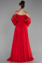 Abendkleid Lang Chiffon Rot ABU4165