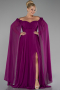 Violett Kleider İn Großen Größen Chiffon Lang ABU3464
