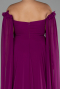 Violett Kleider İn Großen Größen Chiffon Lang ABU3464