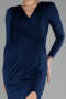Abendkleid Lang Marineblau ABU3542