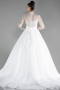 Hochzeitskleider Lang Satin Weiß ABU4250