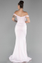 Abendkleid Lang Satin Puder ABU4264