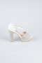 Party-Schuhe Steinbesetzt Weiß MJ2228