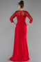 Abendkleid Lang Chiffon Rot ABU4293